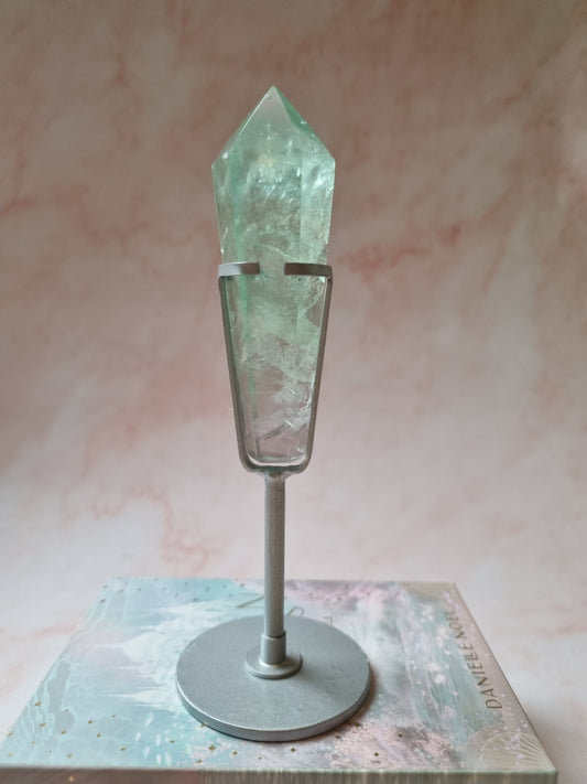 Green Fluorite Point on stand no1