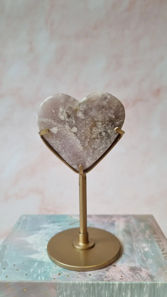 Pink Amethyst Heart