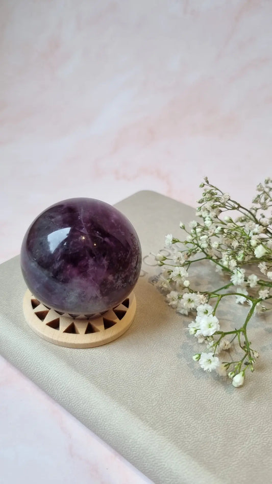 Purple Fluorite Sphere no3