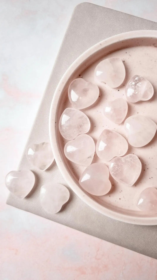 Rose Quartz Hearts